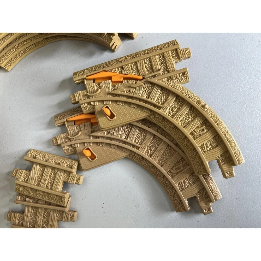 Geotrax ASSORTED‎ Tan Brown Lot Of 18  Replacement Track Piece Geo Trax